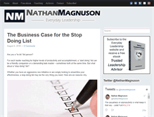 Tablet Screenshot of nathanmagnuson.com